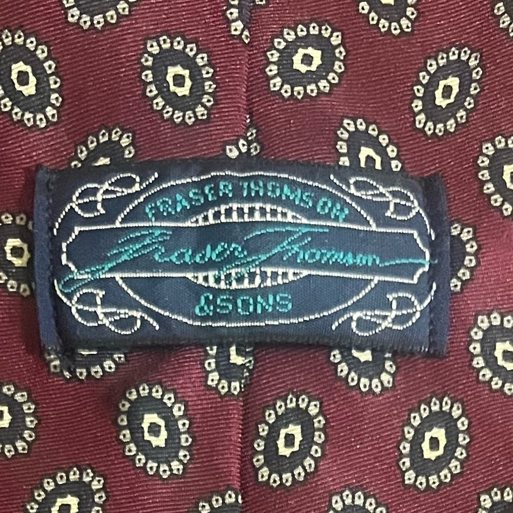 Fraser Thomson Vtg Silk Tie - Picture 4 of 6